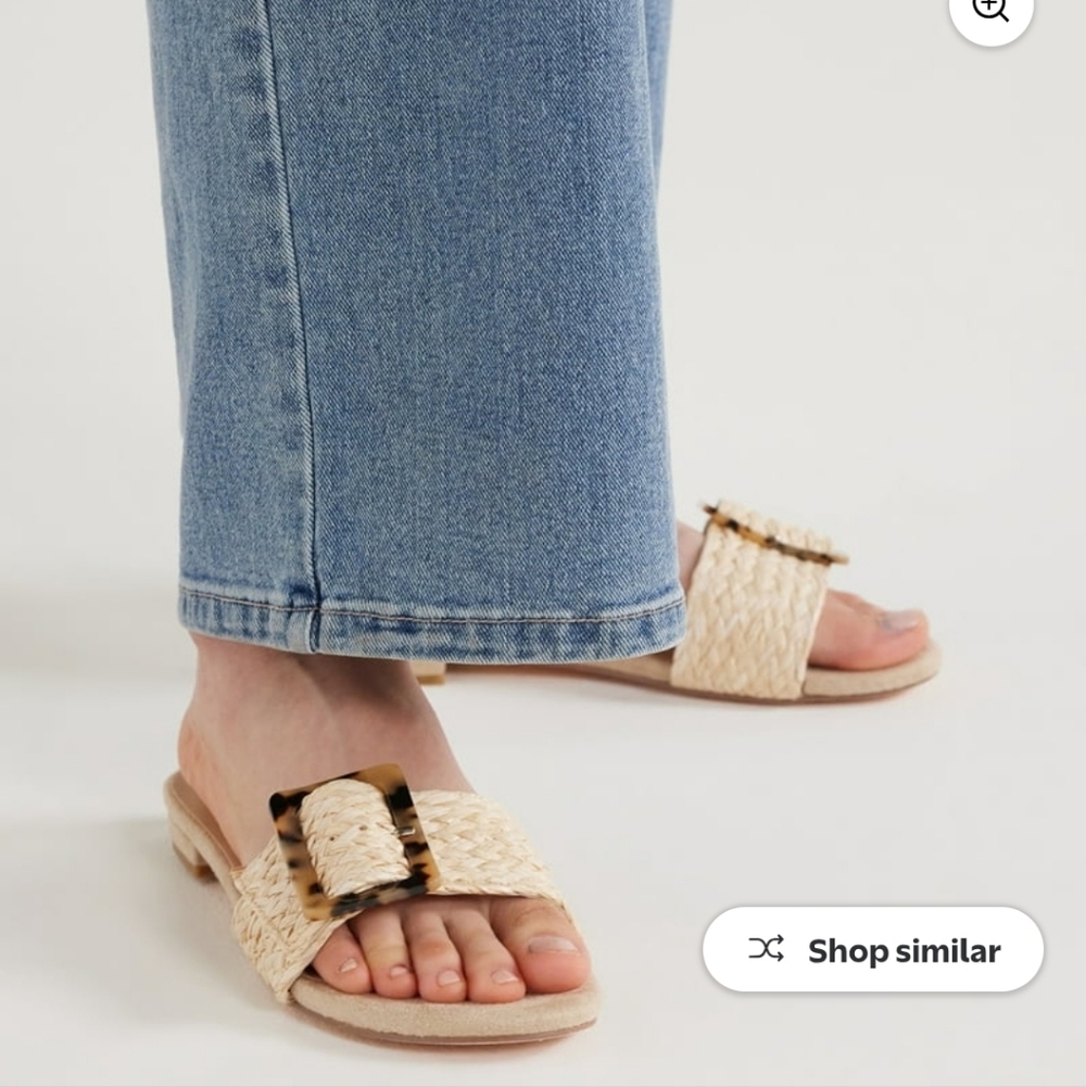SCOOP Woven Slide With Tortoise Buckle NWT - Picture 7 of 8